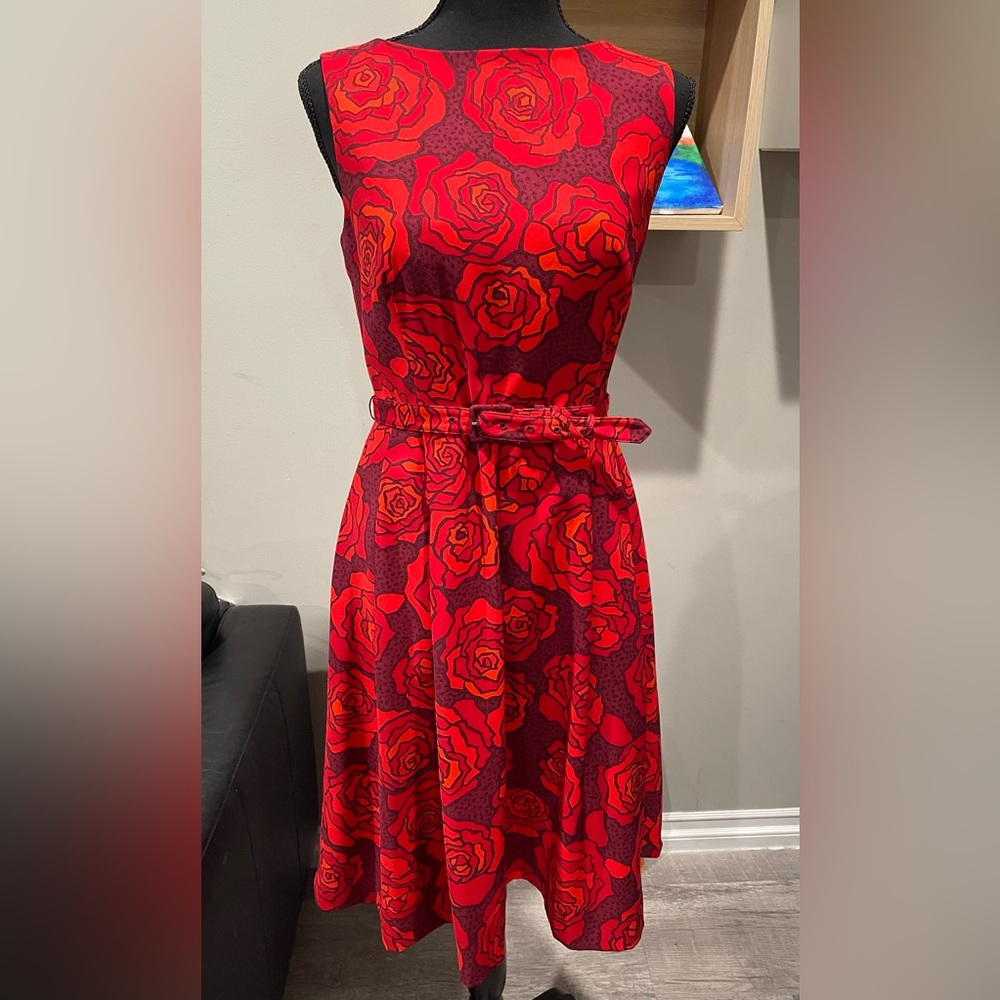 Anne Klein Floral Midi Dress